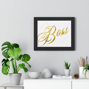 framed horizontal poster