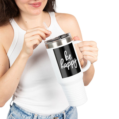 Be Happy Insulated Travel Mug