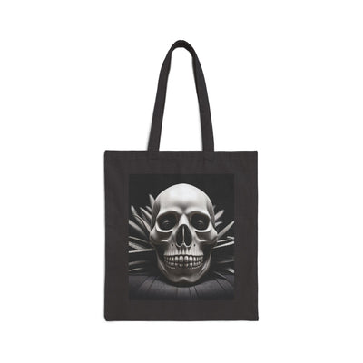 skull art cotton bag